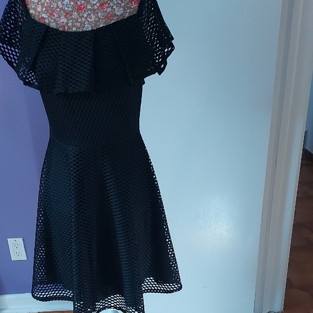 Elegant Black Asymmetrical Dress